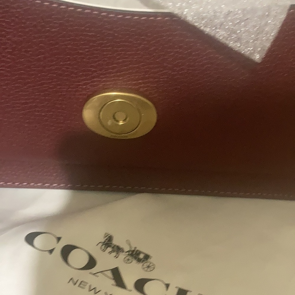 Coach Tabby leather shoulder bag 26 Wine - Picture 11 of 16